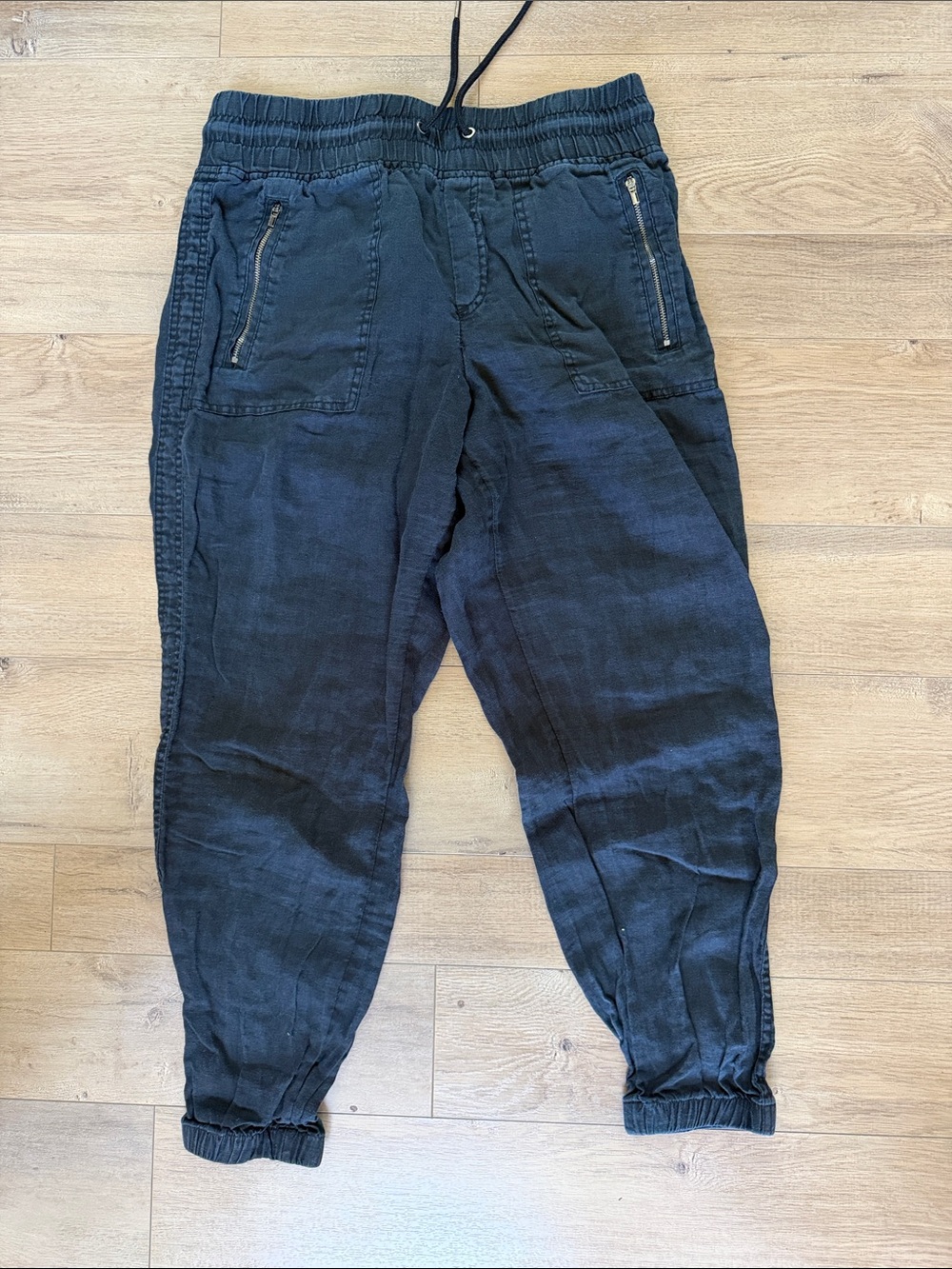 Athleta Black Drawstring Jogger Track Pants